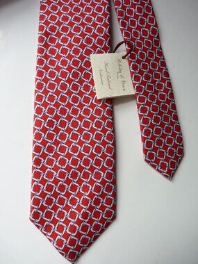 Holliday & Brown  London links skinny silk tie NWT!